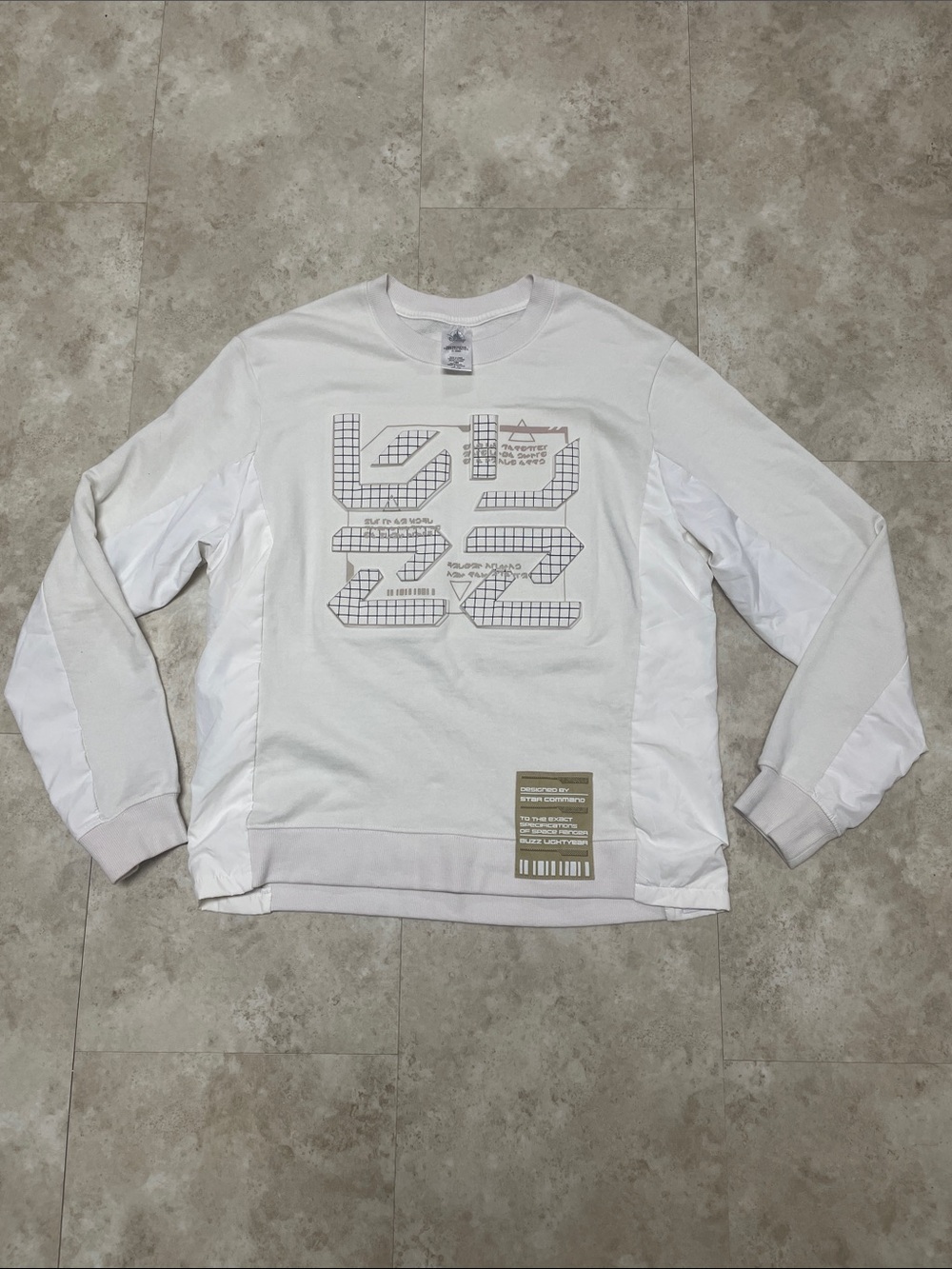 Disney Parks Pixar Buzz Lightyear "Star Command" Graphic Crewneck Sweatshirt